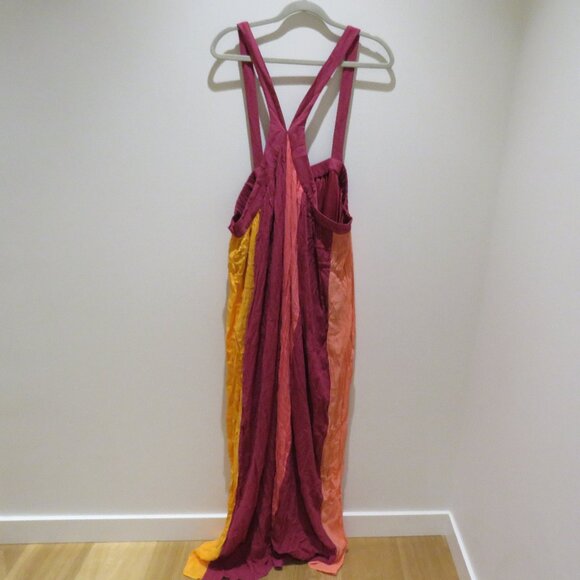 LANE BRYANT Halter Colorblock Maxi Dress in Anemone Bright Stretch 26-28 NWT - Picture 10 of 14